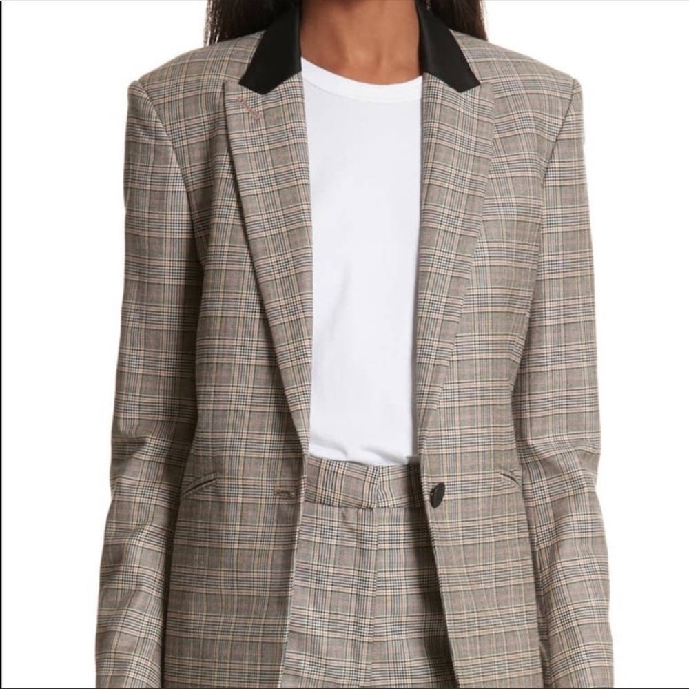 Rag & Bone Ridley Glen Plaid Wool & Cotton blazer